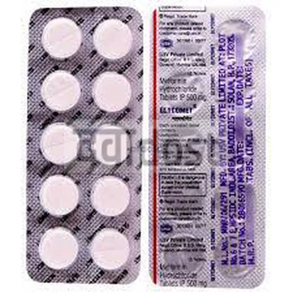 Glycomet 500mg Tablet 10s