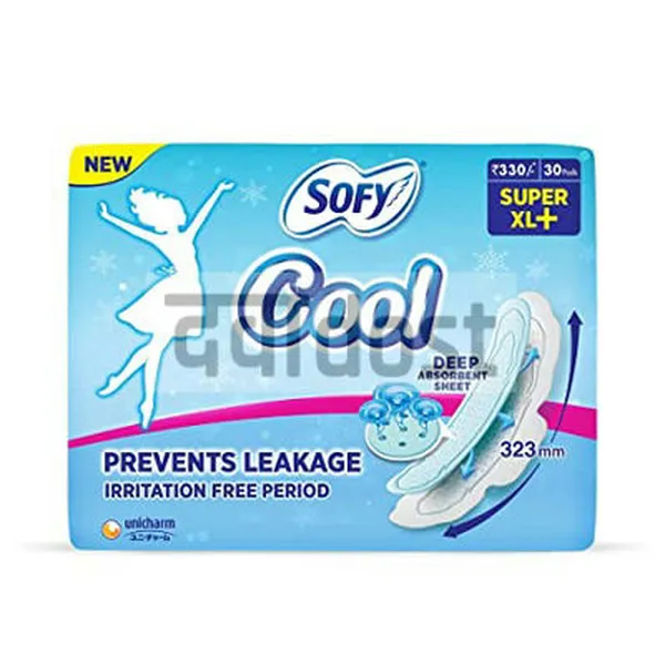 Sofy Cool Sanitary Pad Super XL+ 30S