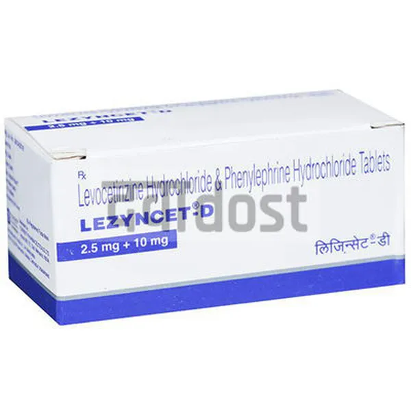 Lezyncet D 2.5mg/10mg Tablet 10s