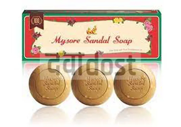 Mysore Soap Sandal 150gm pack of 3