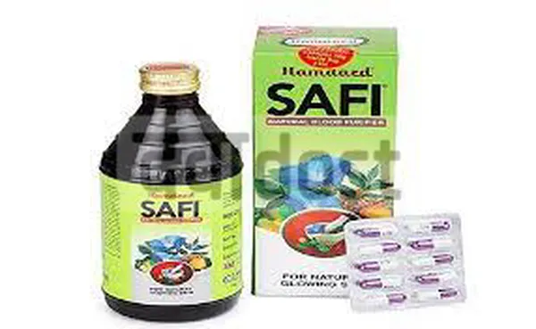 Hamdard Safi Natural Blood Purifier Syrup with Hamdard Imyoton 10 Capsule Free 500ml