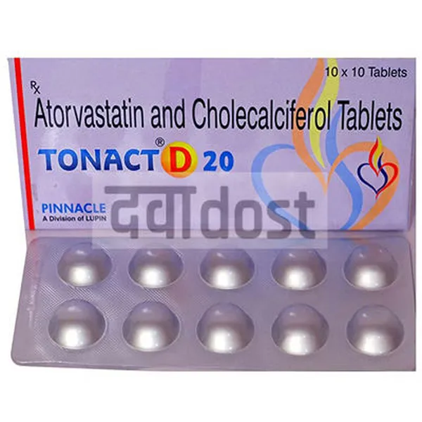 Tonact D 20mg/1000IU Tablet