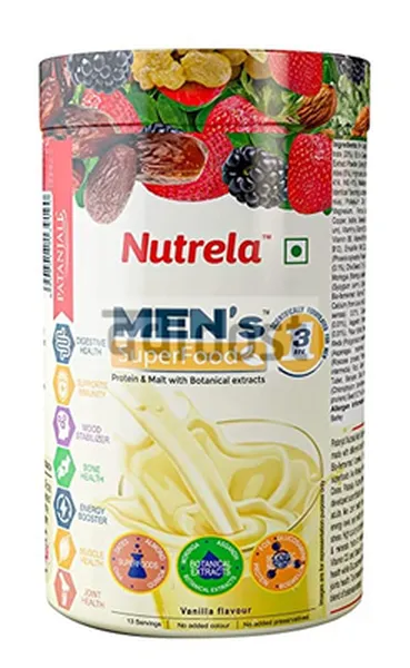 Nutrela Mens Superfood Protein Shake vanilla