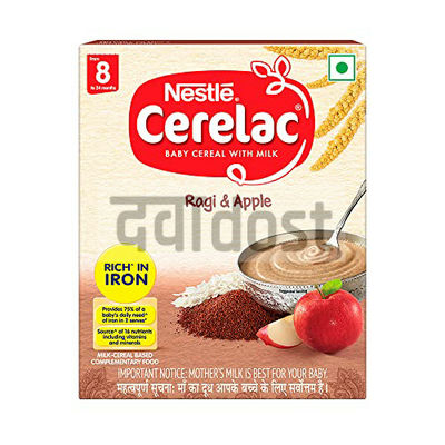 Nestle Cerelac Baby Cereal with Milk from 8 to 24 Months Ragi & Apple