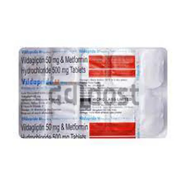 Vildapil m 500mg/50mg Tablet 10s