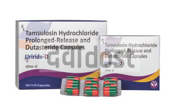 Uriride D 0.4mg/0.5mg Capsule 15s