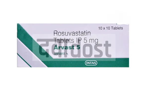 Arvast 5mg Tablet 10s