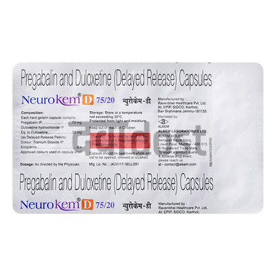 Neurokem D 75mg/20mg Capsule