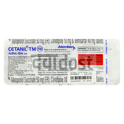 Cetanil-TM 50mg/10mg/40mg Tablet ER