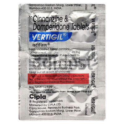 Vertigil 15mg/20mg Tablet