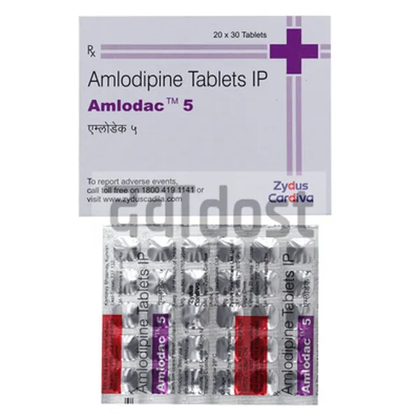 Amlodac 5mg Tablet