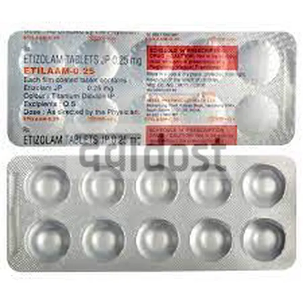 Etilaam 0.25mg Tablet MD