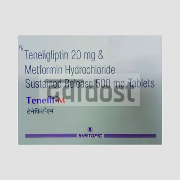 Tenefit M 500mg/20mg Tablet SR 15s