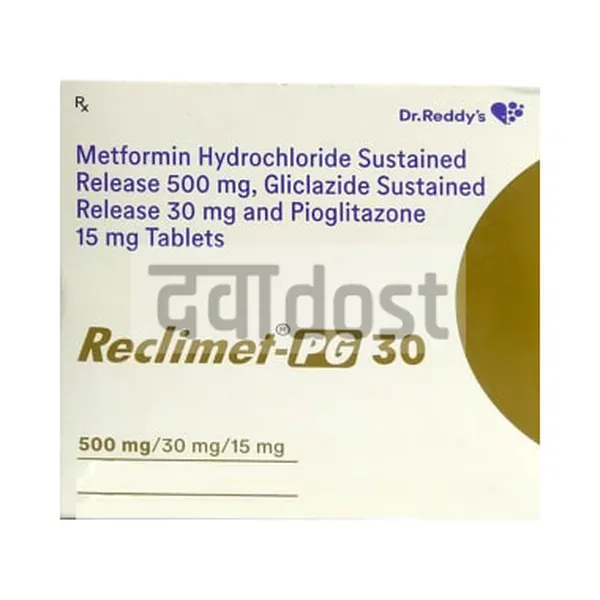 Reclimet PG 30mg/15mg/500mg Tablet SR