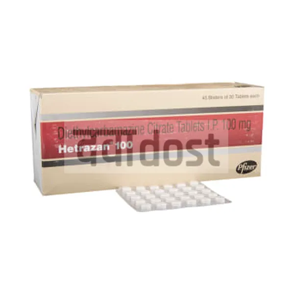 Hetrazan 100mg Tablet