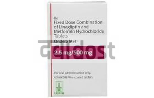 Ondero Met 2.5mg/500mg Tablet 10s