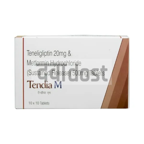 Tendia M 20mg/500mg Tablet SR 10s