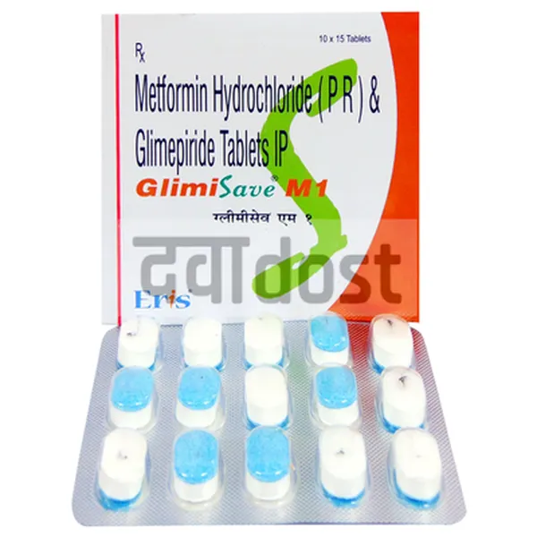 Glimisave M1mg/500mg Tablet PR