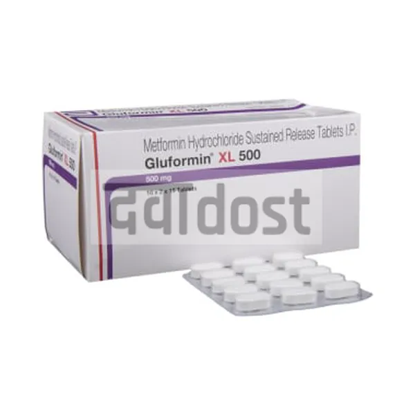 Gluformin XL 500mg Tablet