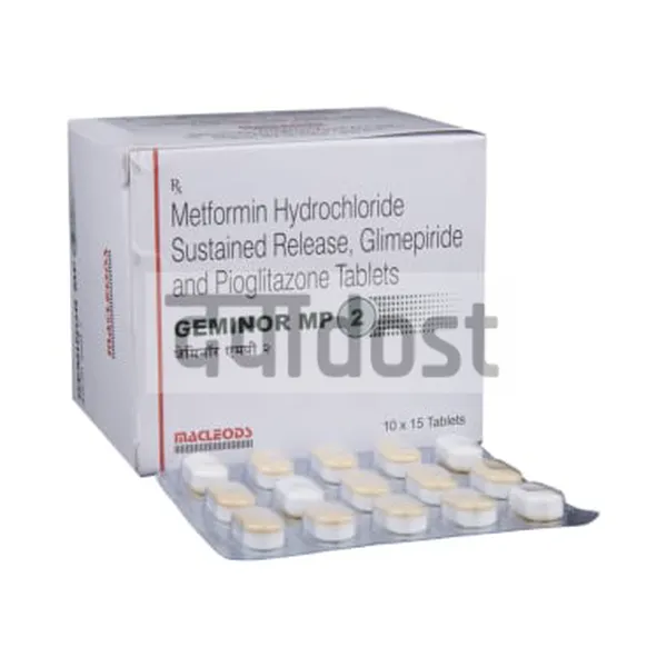 Geminor MP 2mg/500mg/15mg Tablet SR