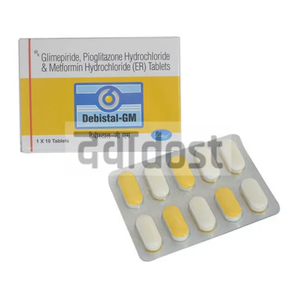 Debistal GM 2mg/500mg/15mg Tablet ER