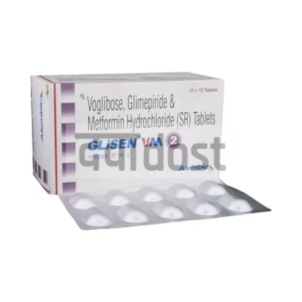 Glisen VM 2mg/500mg/0.2mg Tablet SR