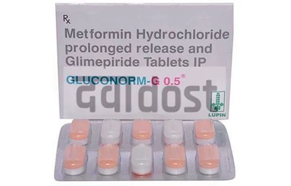 Gluconorm-G 0.5mg/500mg Tablet PR