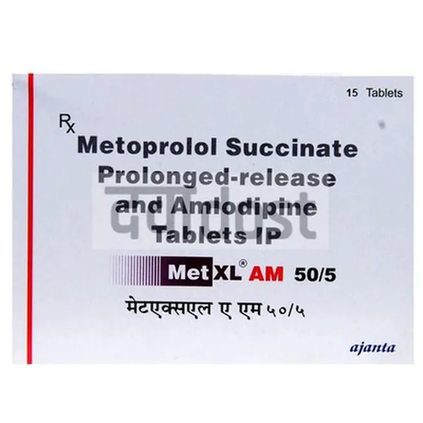 Met XL AM 50mg/5mg Tablet PR 15s