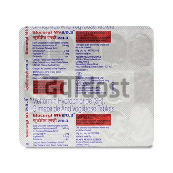 Glucoryl-MV 2/0.3 Tablet SR