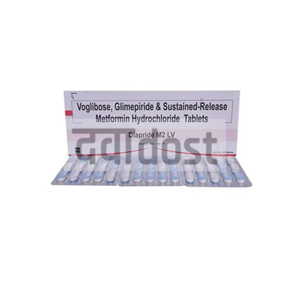 Diapride M LV 2mg/500mg/0.2mg Tablet SR 15s