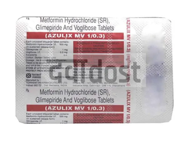 Azulix MV 1mg/500mg/0.3mg Tablet SR