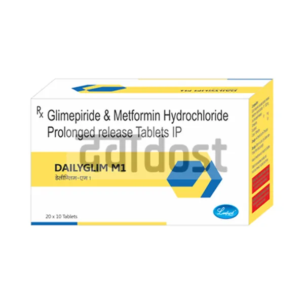 Dailyglim M 1mg/500mg Tablet SR