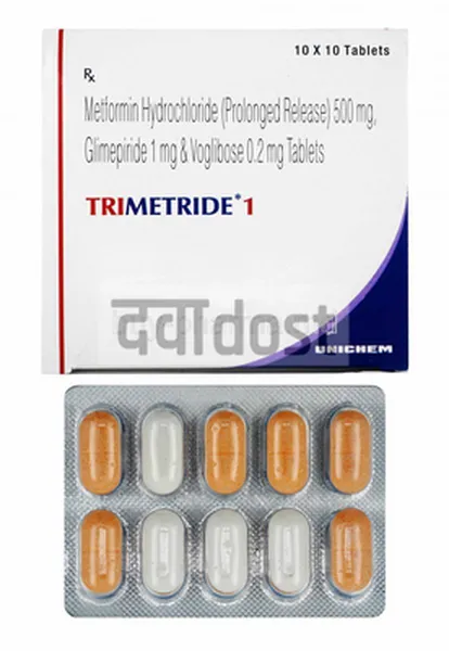 Trimetride 1 Tablet Tablet PR