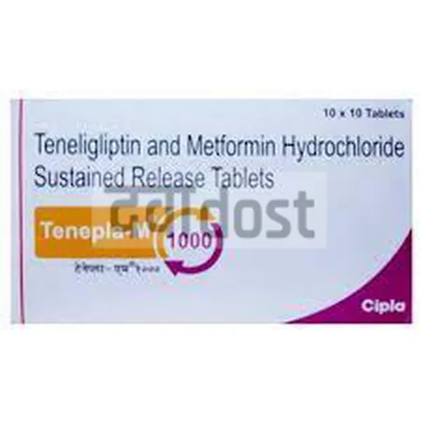 Tenepla M 1000mg/20mg Tablet