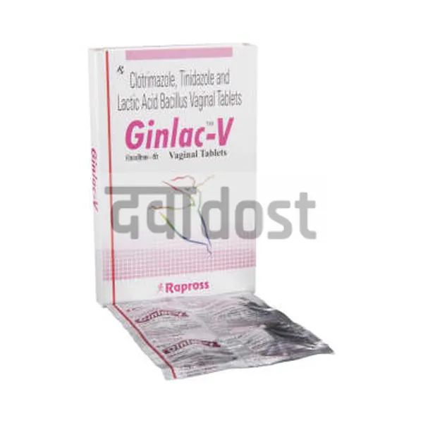 Ginlac V Vaginal Tablet 4s