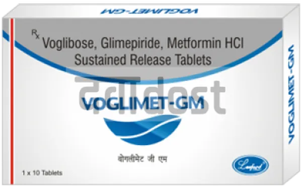Voglimet GM 2mg/500mg/0.2mg Tablet