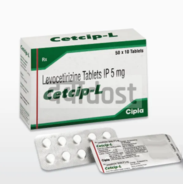Cetcip L 5mg Tablet 10s