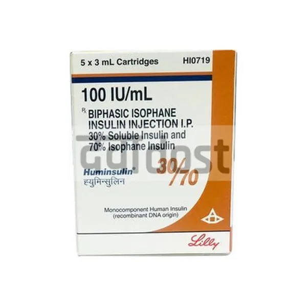 Huminsulin 30/70 Cartridge 100IU 3ml