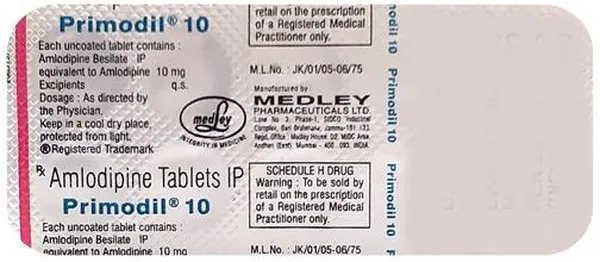 PRIMODIL 10MG 10TAB