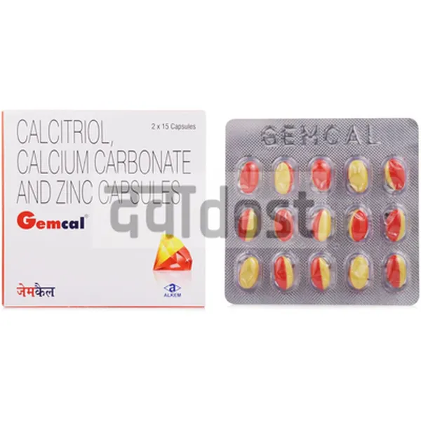 Gemcal Soft Gelatin Capsule 15s