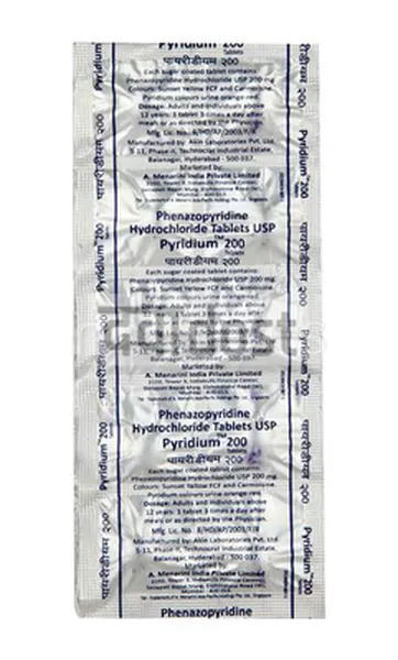 Pyridium 200 Tablet