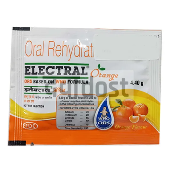 Electral Orange Sachet 4.40gm 