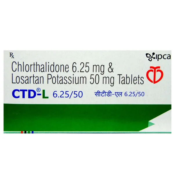 CTD-L 6.25/50MG 10TAB