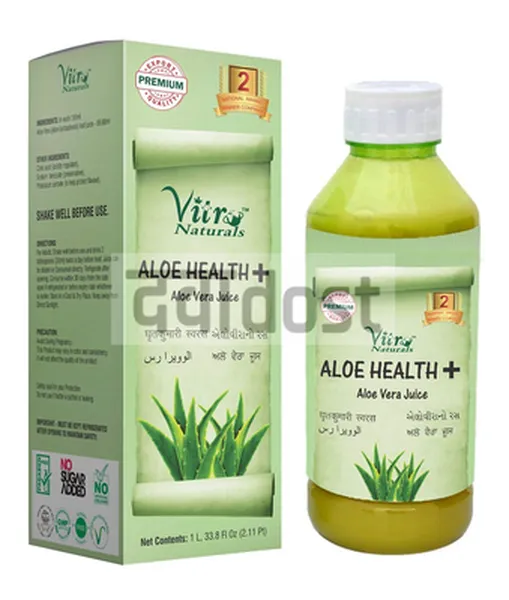 Vitro Naturals Aloe Health Plus Aloe Vera Juice 1litre