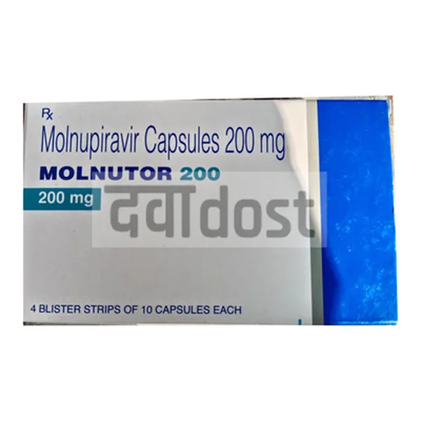 Molnutor 200mg Capsule 10s