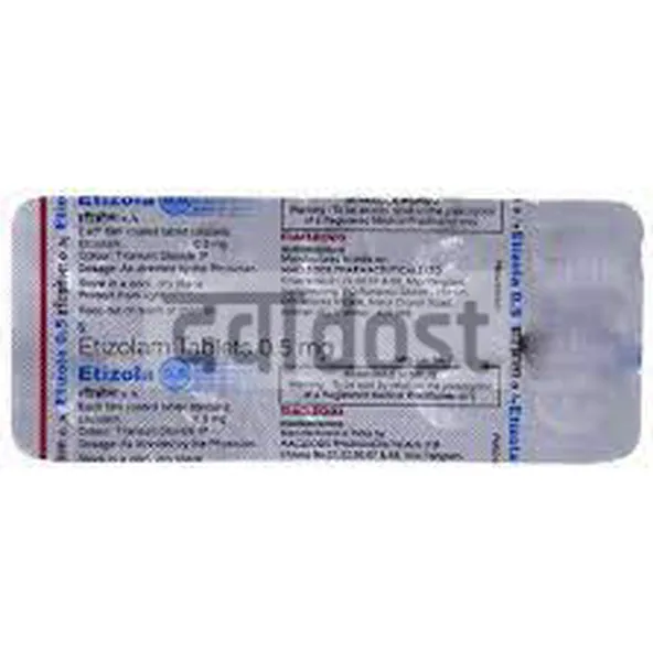 Etizola 0.5mg Tablet 15s