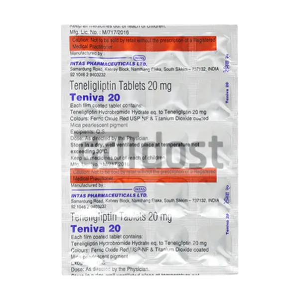 Teniva 20mg Tablet 20s