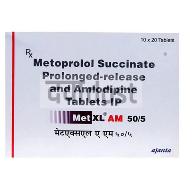 Met XL AM 5mg/50mg Tablet PR 20s