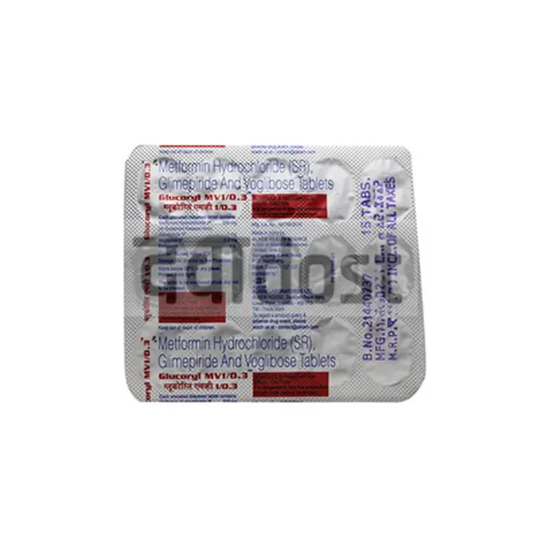 Glucoryl MV 1mg/500mg/0.3mg Tablet SR 15s