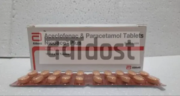 Nicoace Plus 100mg/325mg Tablet 